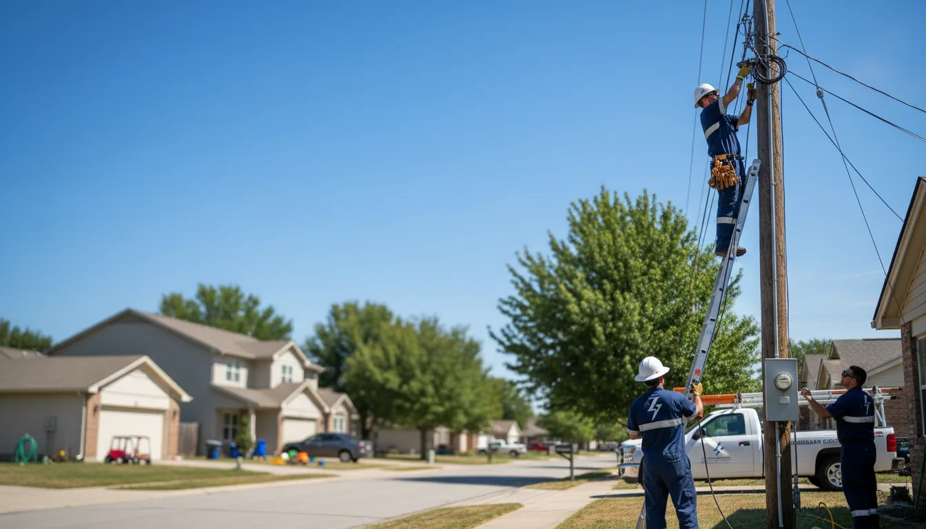 Residential electrician providing installation services in Indiahoma, OK